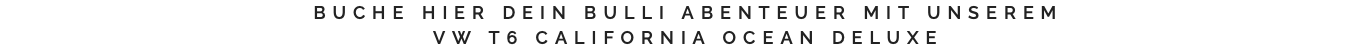 BUCHE HIER DEIN BULLI ABENTEUER MIT UNSEREM VW T6 CALIFORNIA OCEAN DELUXE